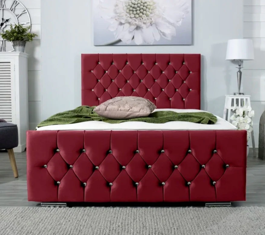 Florida Bed Diamonds Headboard UK - Additional view of premium florida from Newcastle Beds UK